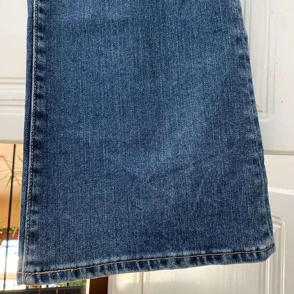 AG Adriano Goldschmied The Jodi High Rise Crop Flare Blue Denim Jean Size 32R - Picture 5 of 11